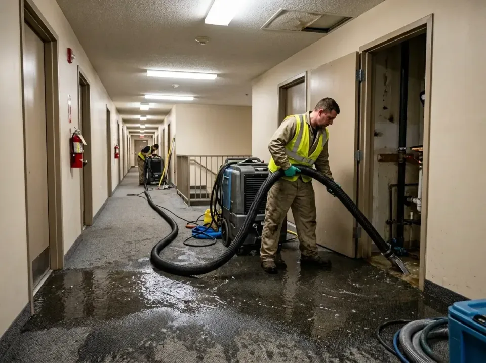 multi-unit-apartment-hallway-f-005 — frequently asked questions, Emergency Burst Pipe Water Extraction & Removal in Timbervi…
